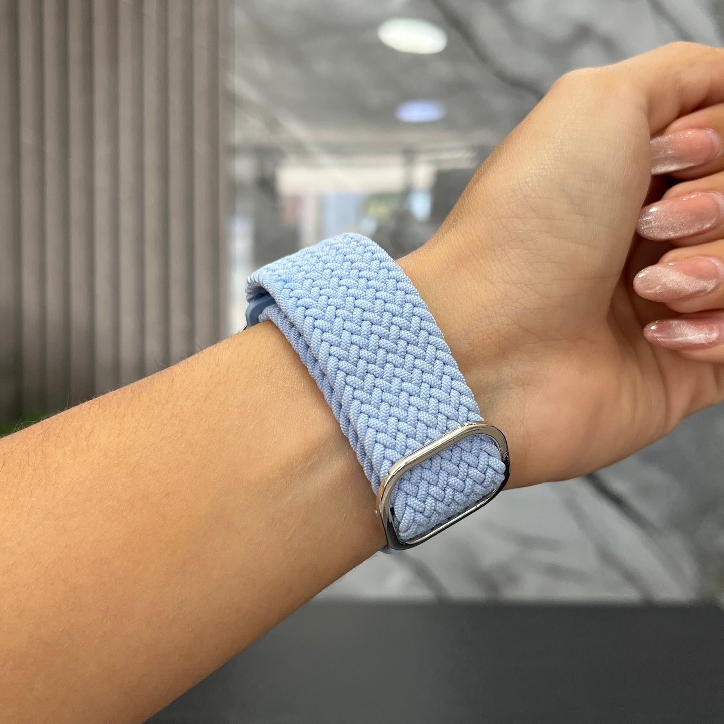 Pulso Tejido Azul Claro
