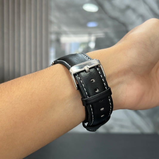 Pulso Tipo Cuero Negro
