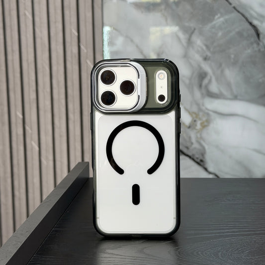 Case Clear MagSafe Soporte Negro