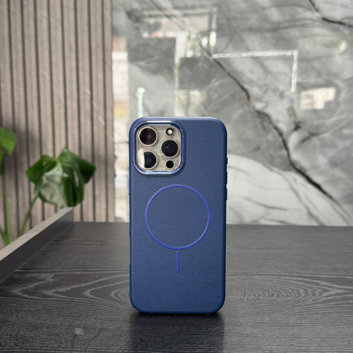 Case Cuero MagSafe Azul