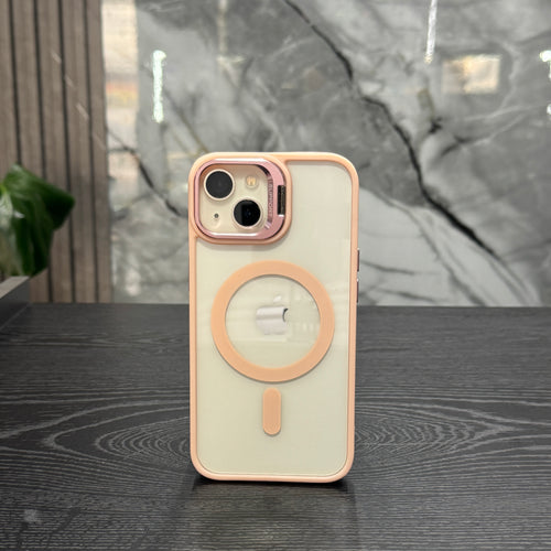 Case MagSafe Rosado Soporte Camara