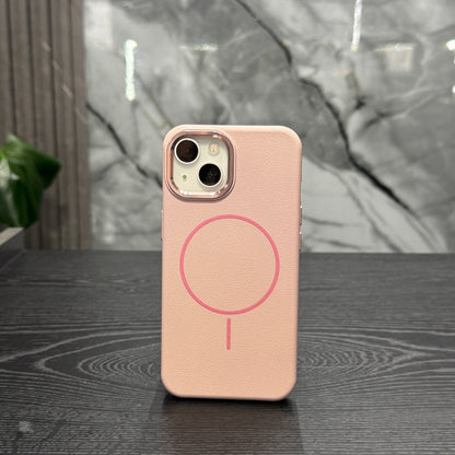 Case Cuero MagSafe Rosado