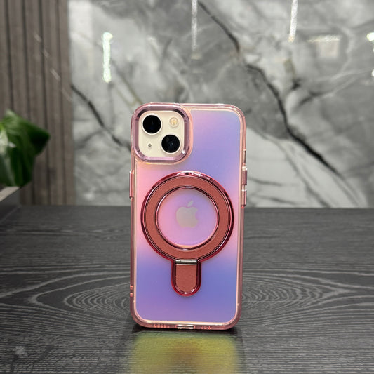 Case MagSafe Tornasol Soporte Rosa