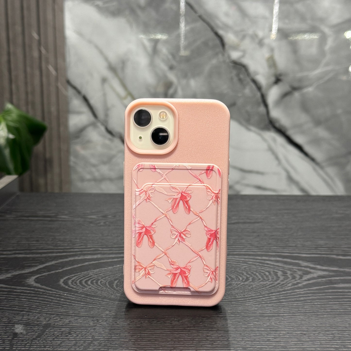 Case Tarjetero Rosa Tarjetero Moños