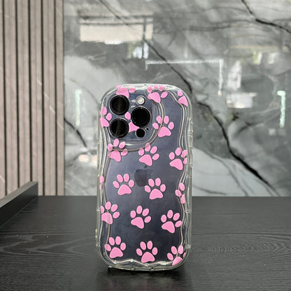 Case Goma Patitas Rosadas