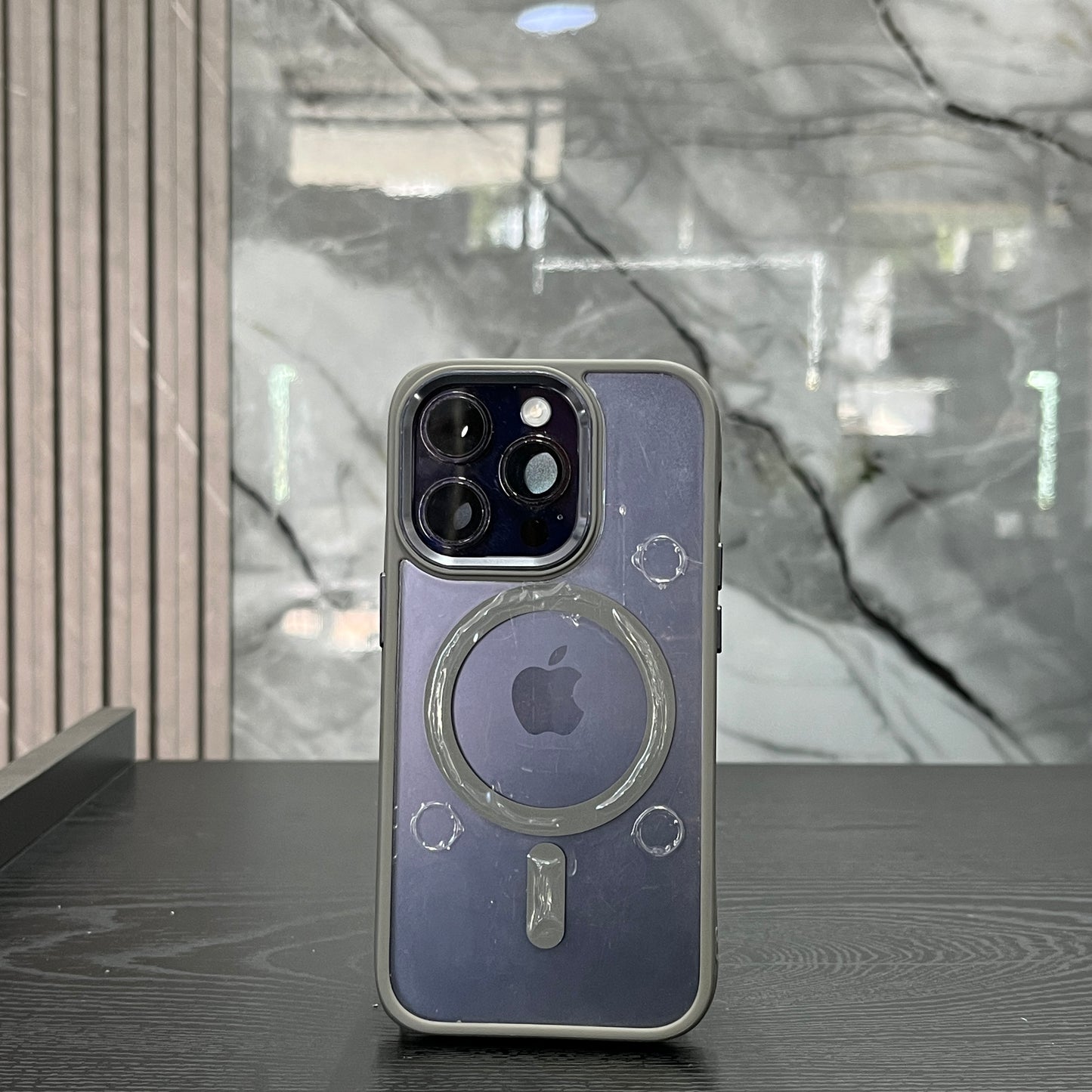 Case MagSafe Lujo Gris