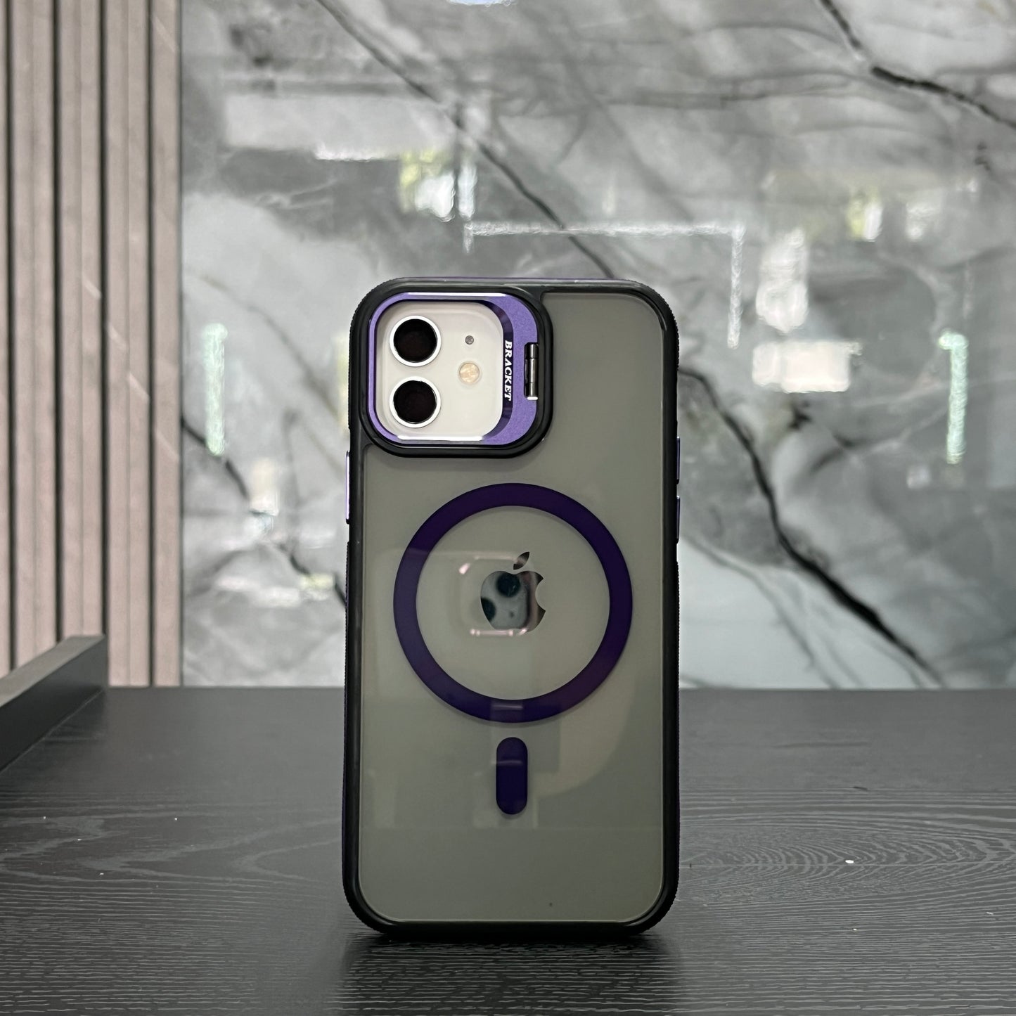Case MagSafe Polarizado Soporte Morado