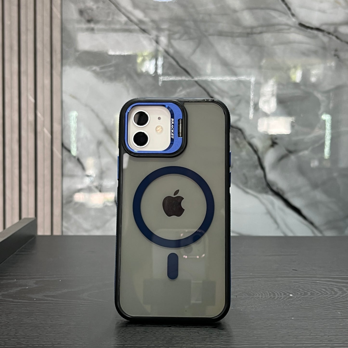 Case MagSafe Polarizado Soporte Azul