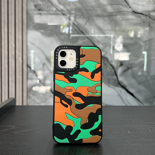 Case Black Camuflado Naranja