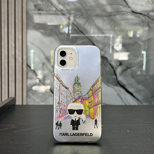 Case Karl Legerfeld Plateado