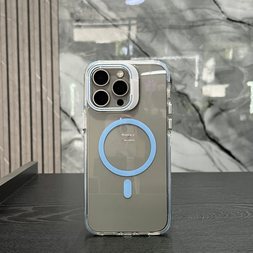 Case Borde Shock Con Soporte Azul