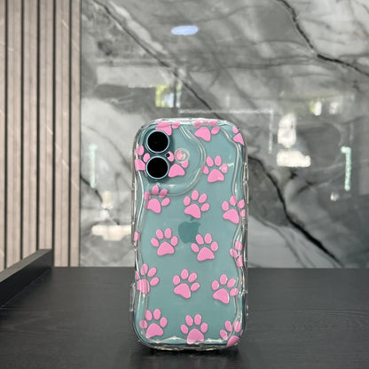 Case Goma Patitas Rosadas