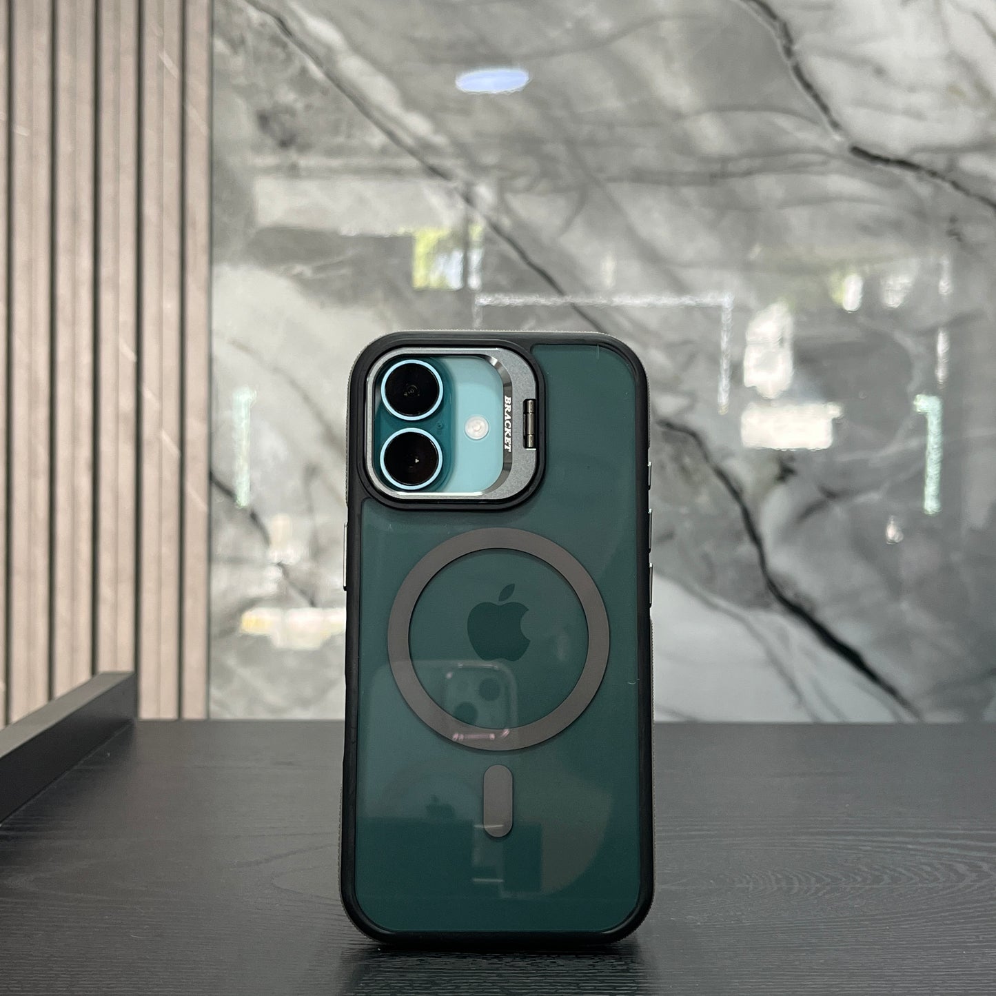 Case MagSafe Polarizado Soporte Gris