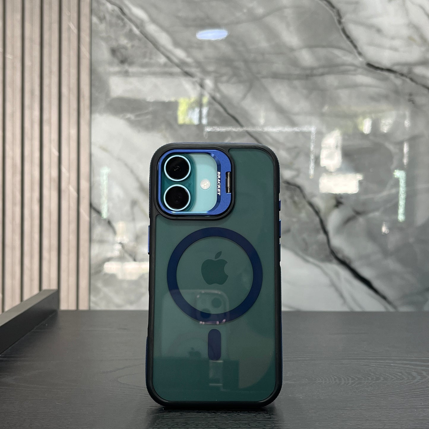 Case MagSafe Polarizado Soporte Azul