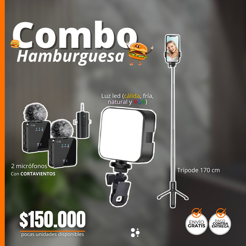 Combo Hamburguesa 🍔 – “Crea contenido con estilo”