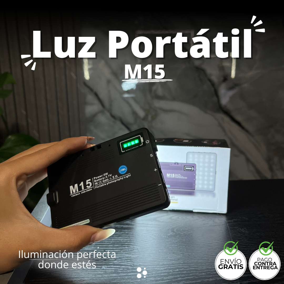Luz Portátil M15-Iluminación perfecta donde estés
