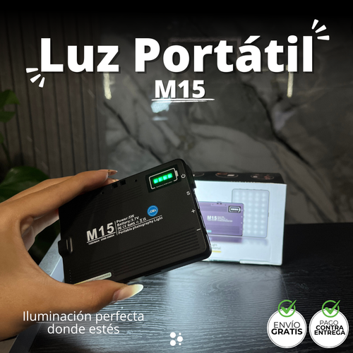 Luz Portátil M15-Iluminación perfecta donde estés