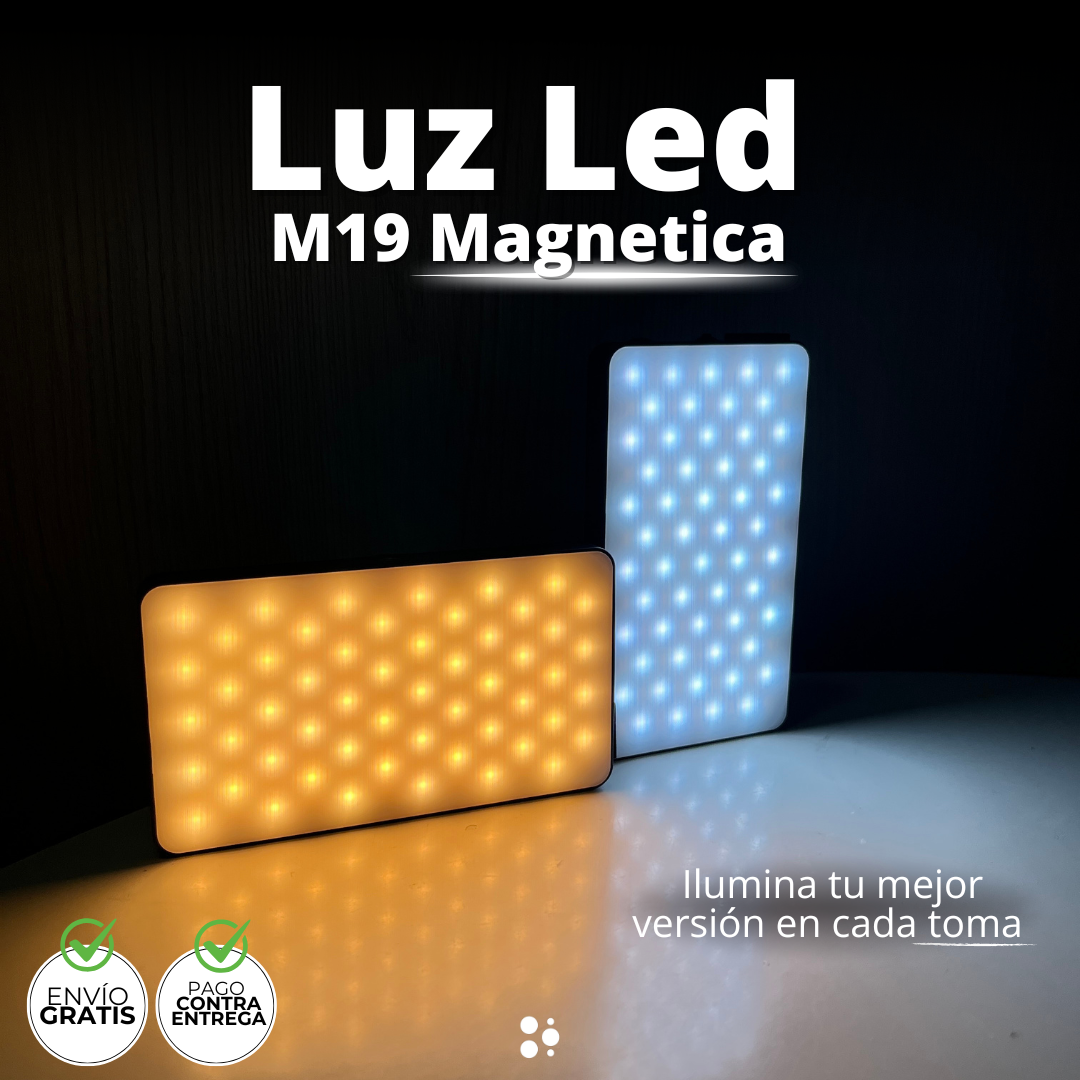 Luz M19 Magnética — Ilumina tu mejor versión en cada toma 🌈