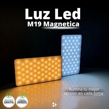Luz M19 Magnética — Ilumina tu mejor versión en cada toma 🌈