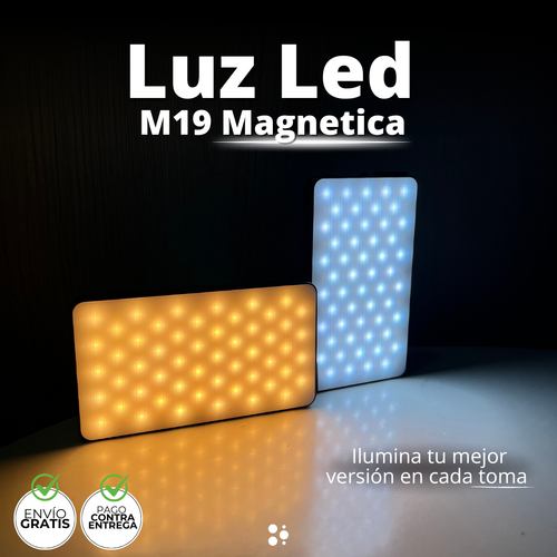 Luz M19 Magnética — Ilumina tu mejor versión en cada toma 🌈