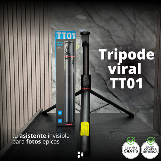 Trípode Viral TT01 — Tu Asistente Invisible para Fotos Épicas 🎥📷🌟