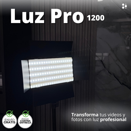 Luz Pro 1200 – Resultados profesionales en fotos y video desde el primer uso