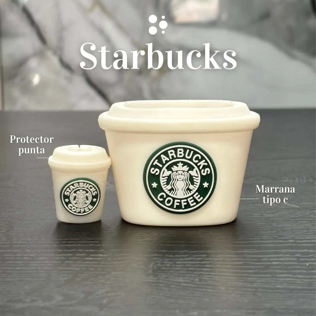 Protector de Cargador Starbucks Blanco