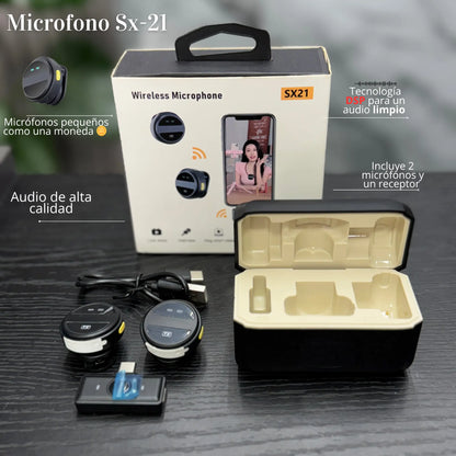 🎙️ Micrófono SX-21: El Mini Micrófono que Lo Cambia Todo 🔥🔊